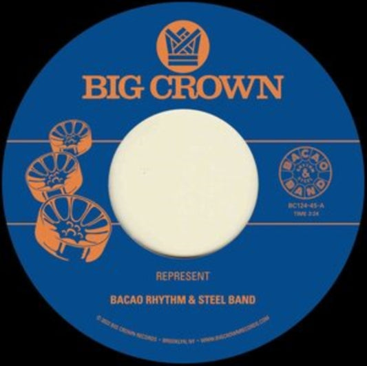 Product Image : This 7 inch Vinyl is brand new.<br>Format: 7 inch Vinyl<br>Music Style: Funk<br>This item's title is: Represent B/W Juicy Fruit<br>Artist: Bacao Rhythm & Steel Band<br>Label: BGI CROWN RECORDS<br>Barcode: 349223012415<br>Release Date: 4/1/2022