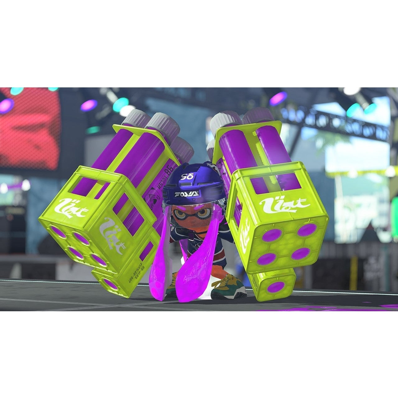 Product Image : This is brand new.<br>The squid kids called Inklings are back to splat more ink and claim more turf in this colorful and chaotic 4-on-4 action shooter. For the first time, take Turf War battles on-the-go with the Nintendo Switch system, and use any of the consoles portable play styles for intense local multiplayer1 action. Even team up for new 4-player co-op fun in Salmon Run!

Two years have passed since the original Splatoon game was released, and two years have also passed in Inkopolis! 