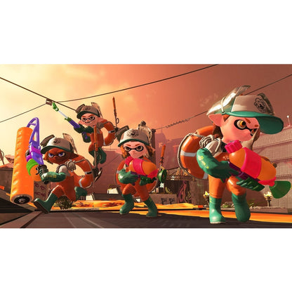 This is brand new.The squid kids called Inklings are back to splat more ink and claim more turf in this colorful and chaotic 4-on-4 action shooter.