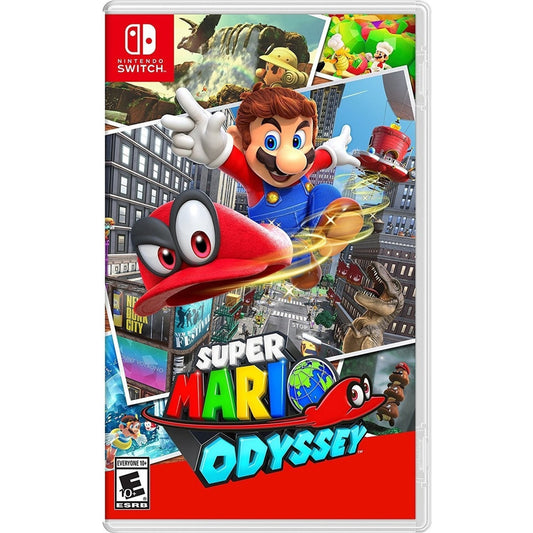 Product Image : This is brand new.<br>Embark on a cap-tivating, globe-trotting adventure

Join Mario on a massive, globe-trotting 3D adventure and use his incredible new abilities to collect Moons so you can power up your airship, the Odyssey, and rescue Princess Peach from Bowser's wedding plans! This sandbox-style 3D Mario adventure—the first since 1996's beloved Super Mario 64 and 2002's Nintendo GameCube classic Super Mario Sunshine—is packed with secrets and surprises, and with Mario's new moves like c