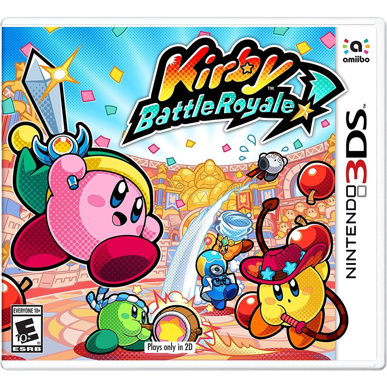 This is brand new.Kirby has met his match. Himself! Kirby is about to enter a tournament against his toughest rival yet. Himself! In local or online battle arenas, fight until the last Kirby standing wins. There are other modes too, like Ore Express, a mad dash to hoard treasure.