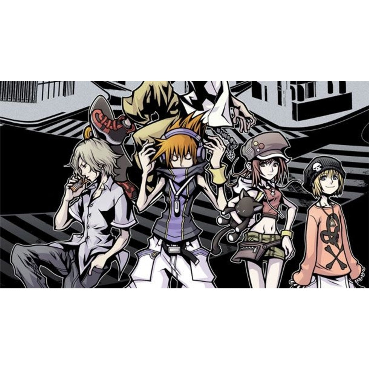 This is brand new.The World Ends with You: Final Remix
Complete the mission...or face erasure
That's all Neku knows after regaining consciousness in the middle of a busy intersection without his memories.