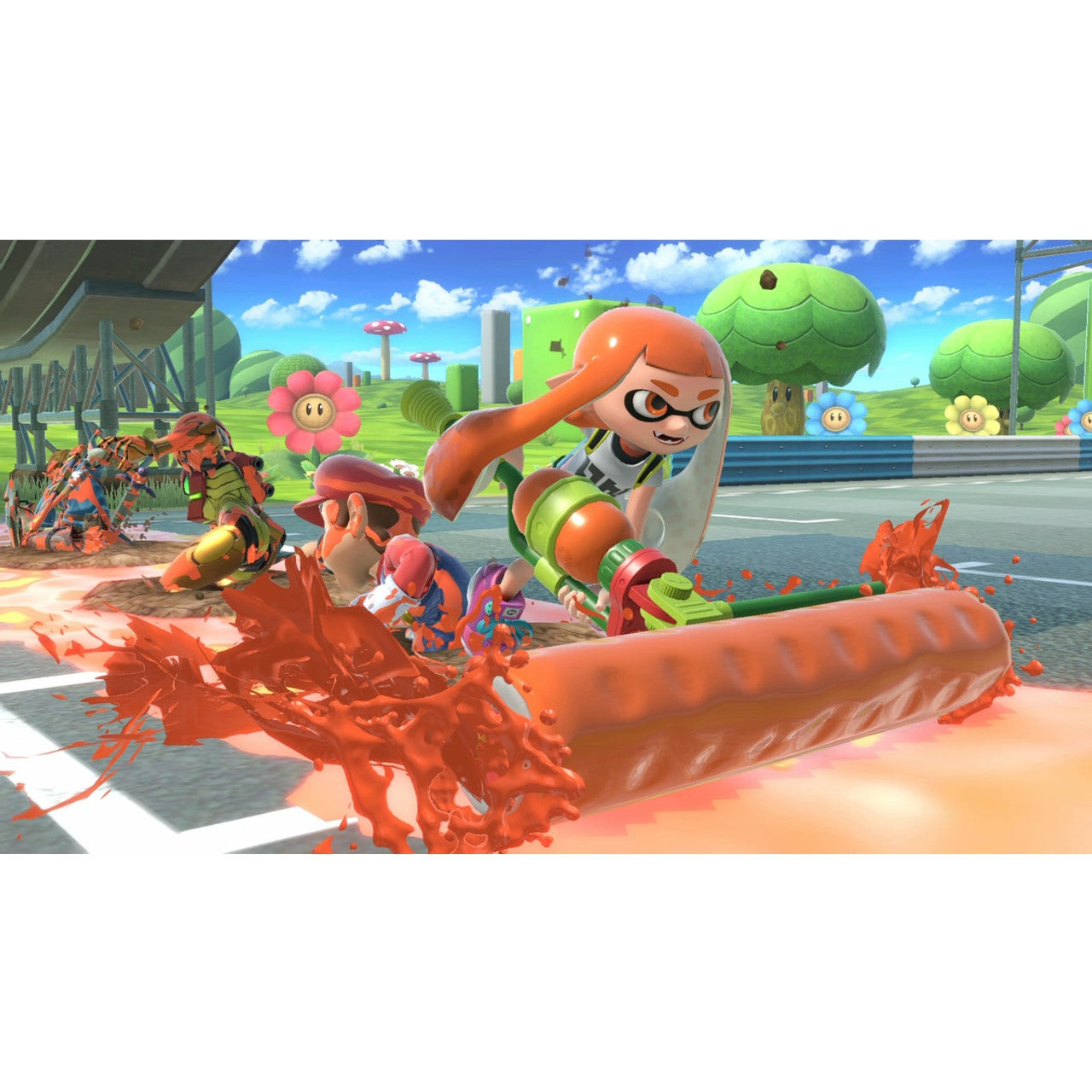 This is brand new.Legendary game worlds and fighters collide in the ultimate showdown—a new entry in the Super Smash Bros. series for the Nintendo Switch™ system! New fighters, like Inkling from the Splatoon™ series and Ridley from the Metroid™ series, make their Super Smash Bros.