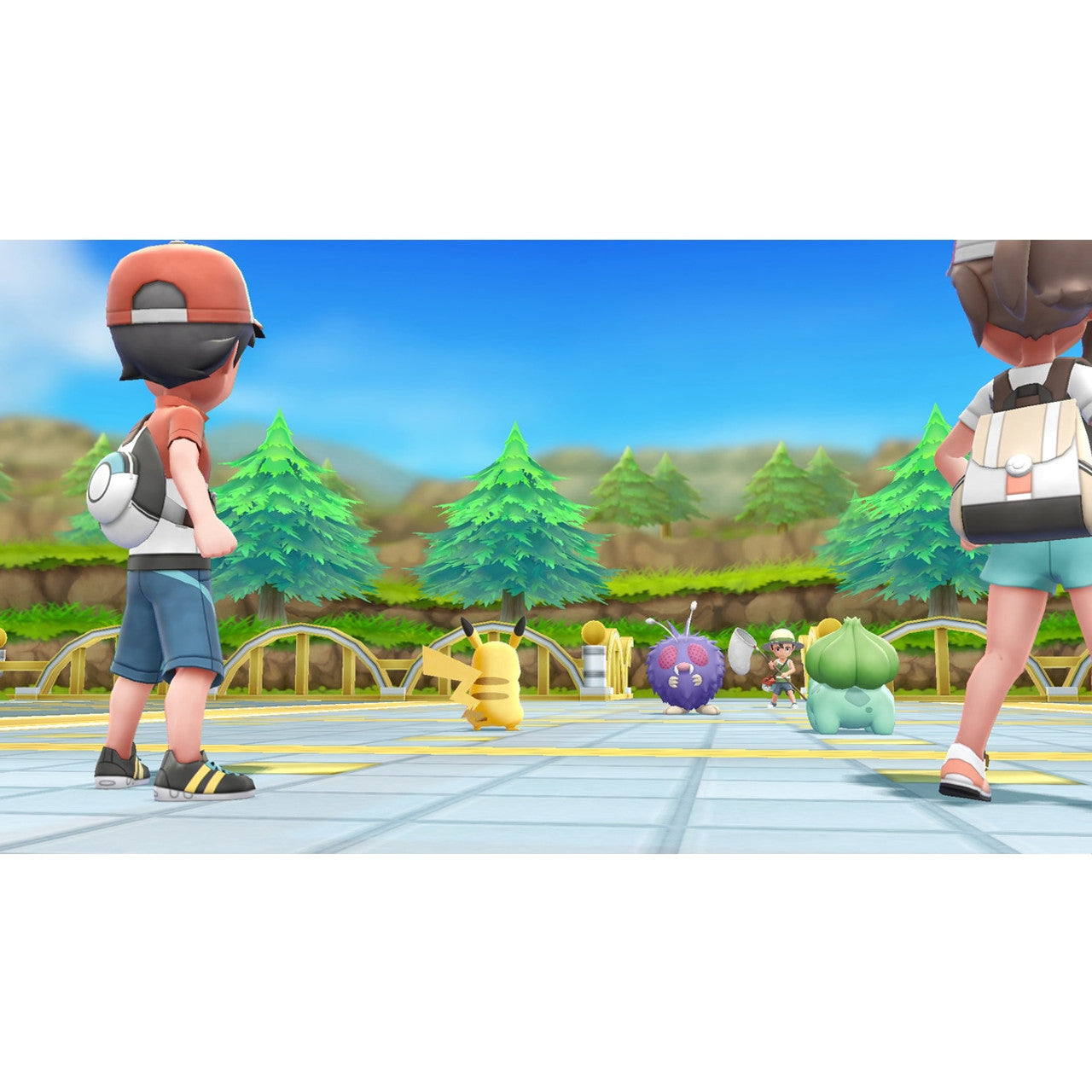 This is brand new.Take your Pokémon™ journey to the Kanto region with your energetic partner, Pikachu, to become a top Pokémon Trainer as you battle other trainers.