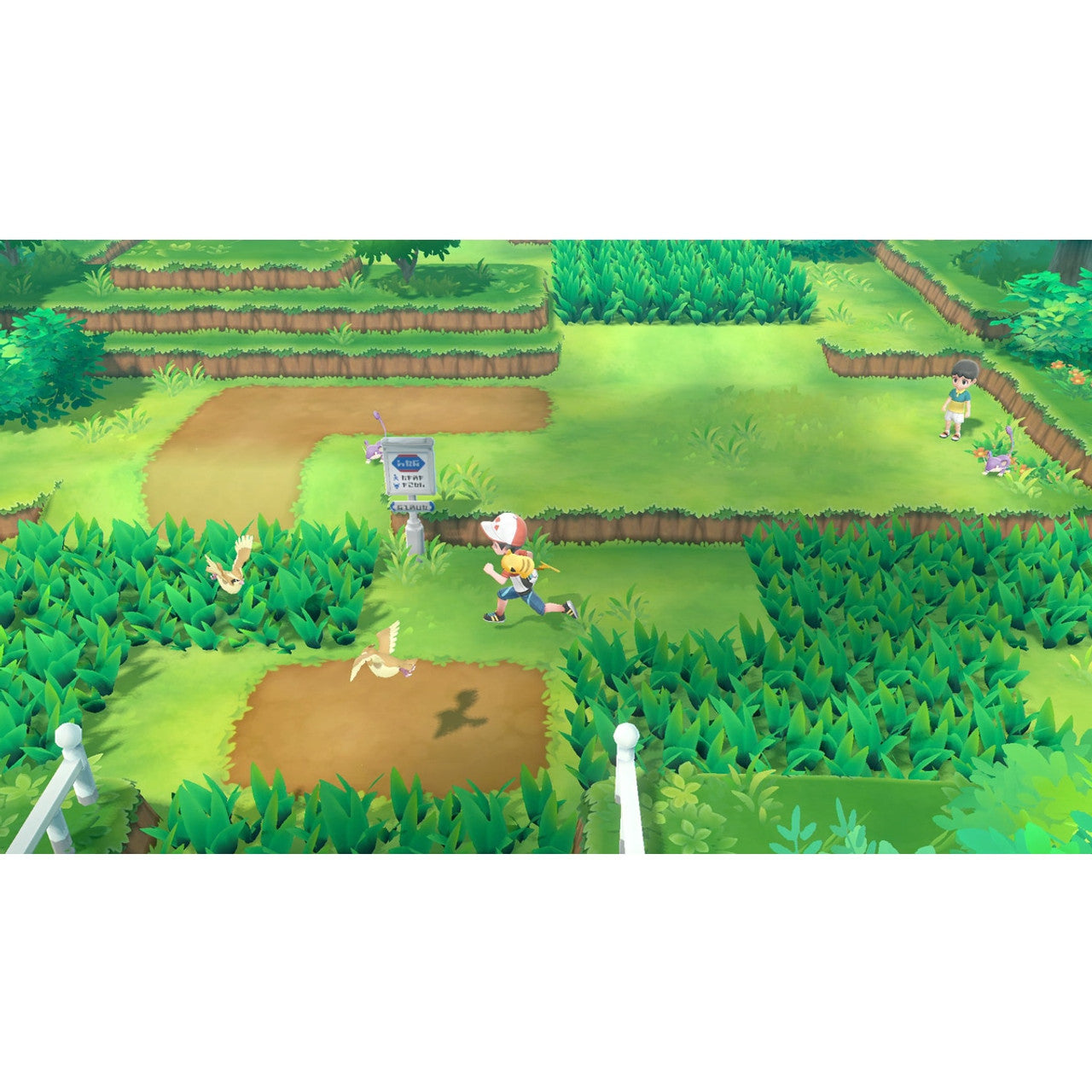 This is brand new.Take your Pokémon™ journey to the Kanto region with your energetic partner, Pikachu, to become a top Pokémon Trainer as you battle other trainers.