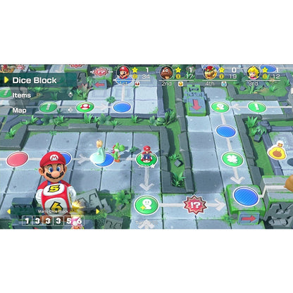 Product Image : This is brand new.<br>Inspired by original Mario Party™ board game play, the beloved series is coming to Nintendo Switch™ with new minigames and play styles that make use of the Joy-Con™ controllers. The Super Mario Party game includes features like character-exclusive Dice Blocks that add depth to players’ strategy. Up to four players* take turns rolling the dice, and individually race across the board searching for Stars. In Toad’s Rec Room Mode, new gameplay links two Nintendo Switch syst