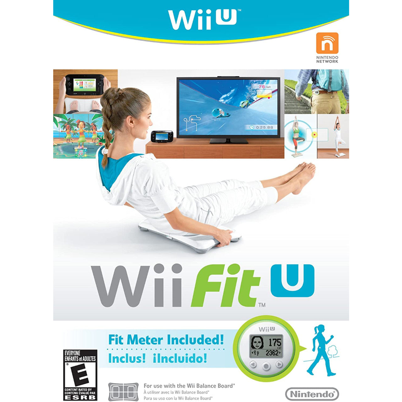 This is brand new.Wii Fit U reinvents fitness fun again with the Wii U GamePad controller, Wii Balance Board accessory, and the new Fit Meter. Carry the Fit Meter accessory to track daily activity, then sync it to your Wii U to compare accomplishments online.