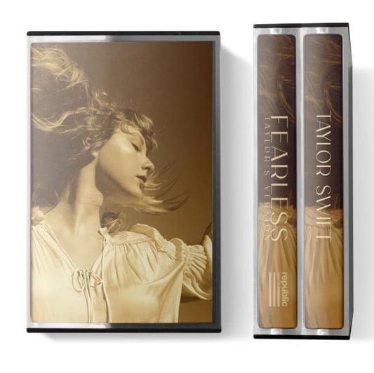 Product Image : This Music Cassette is brand new.<br>Format: Music Cassette<br>Music Style: Country<br>This item's title is: Fearless (Taylor's Version) (Double Cassette)<br>Artist: Taylor Swift<br>Label: Republic Records<br>Barcode: 602435845111<br>Release Date: 10/1/2021