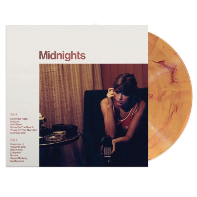 This LP Vinyl is brand new.Format: LP VinylMusic Style: Synth-popThis item's title is: Midnights (X) (Blood Moon LP Vinyl)Artist: Taylor SwiftLabel: REPUBLICBarcode: 602445790067Release Date: 10/21/2022