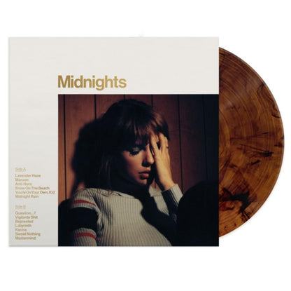 This is a 4 LP Vinyl SKU bundle.
1.This LP Vinyl is brand new.Format: LP VinylMusic Style: Synth-popThis item's title is: Midnights (X) (Mahogany Color LP Vinyl)Artist: Taylor SwiftLabel: REPUBLICBarcode: 602445790074Release Date: 10/21/2022
2.This LP Vinyl is brand new.