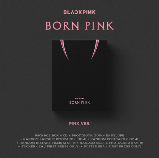 This CD is brand new.Format: CDMusic Style: K-popThis item's title is: Born Pink (Version A/Pink Box)Artist: BlackpinkLabel: INTERSCOPEBarcode: 602448097217Release Date: 9/16/2022