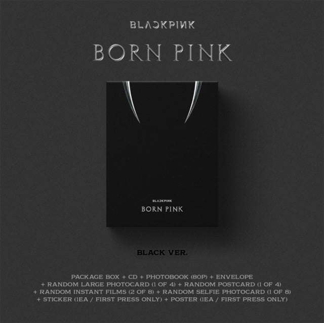 Product Image : This CD is brand new.<br>Format: CD<br>Music Style: K-pop<br>This item's title is: Born Pink (Version B/Black Box)<br>Artist: Blackpink<br>Label: INTERSCOPE<br>Barcode: 602448097248<br>Release Date: 9/16/2022