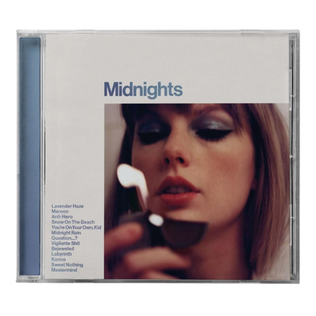 This CD is brand new.Format: CDMusic Style: Synth-popThis item's title is: Midnights (Edited) (Moonstone Blue CD)Artist: Taylor SwiftLabel: REPUBLICBarcode: 602448247025Release Date: 10/21/2022