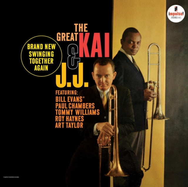 This LP Vinyl is brand new.Format: LP VinylMusic Style: BopThis item's title is: Great Kai & J.J. (Verve Acoustic Sounds Series) (180G)Artist: J.J. Johnson & Kai WindingLabel: Impulse!Barcode: 602475207757Release Date: 2/21/2025