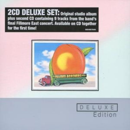 This is a 2 CD SKU bundle.
1.This CD is brand new.Format: CDMusic Style: Blues RockThis item's title is: Eat A Peach (Deluxe)Artist: Allman Brothers BandLabel: MERCURYBarcode: 602498778494Release Date: 5/23/2006
2.This CD is brand new.