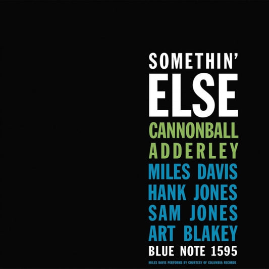 This LP Vinyl is brand new.Format: LP VinylMusic Style: Hard BopThis item's title is: Somethin' Else (Blue Note Classic LP Vinyl Edition)Artist: Cannonball AdderleyLabel: BLUE NOTEBarcode: 602507465551Release Date: 2/12/2021