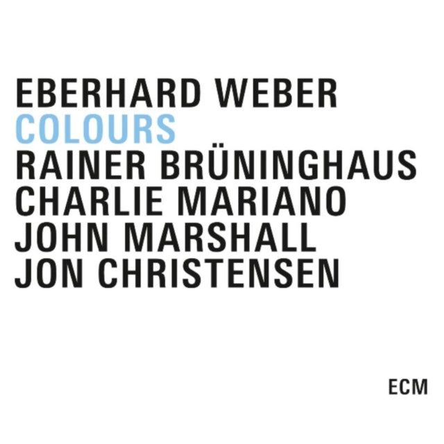 This CD is brand new.Format: CDMusic Style: Contemporary JazzThis item's title is: ColoursArtist: Eberhard WeberLabel: ECM RecordsBarcode: 602527196381Release Date: 1/19/2010