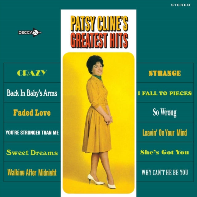 This LP Vinyl is brand new.Format: LP VinylMusic Style: CountryThis item's title is: Patsy Cline's Greatest Hits (Pink LP Vinyl)Artist: Patsy ClineLabel: DeccaBarcode: 602577880124Release Date: 10/11/2019