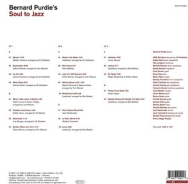Bernard Purdie - Soul To Jazz - LP Vinyl