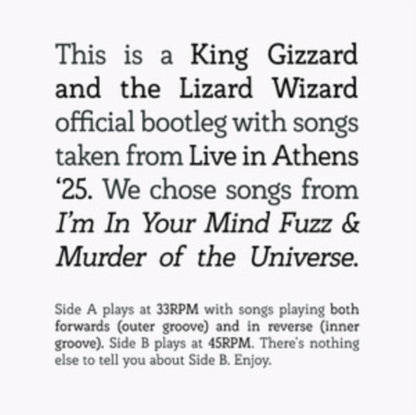 Songs From I'm In Your Mind Fuzz & Murder Of The Universe Live In Athens '25 & Paper Mache Dream Balloon (Pink Seaglass LP Vinyl)