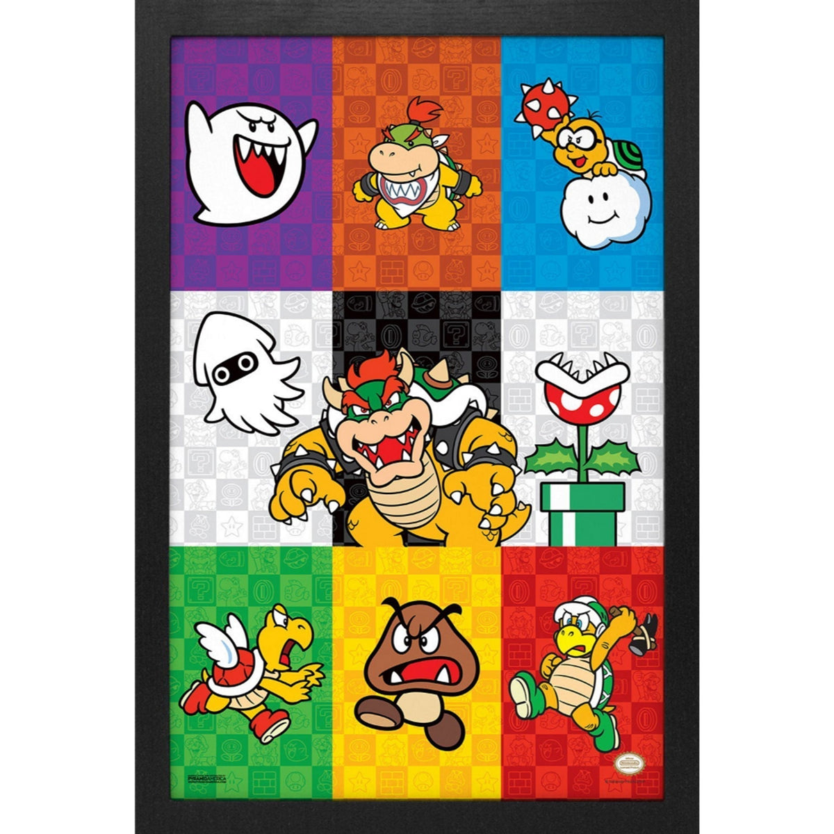 Framed Prints 11 x 17 - Super Mario - Pop Art Villains