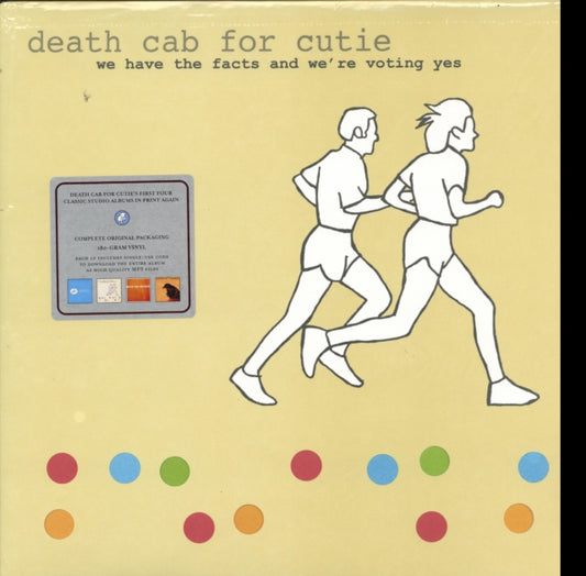 This LP Vinyl is brand new.Format: LP VinylMusic Style: Indie RockThis item's title is: We Have The Facts & We're Voting YesArtist: Death Cab For CutieLabel: BARSUK RECORDSBarcode: 655173101117Release Date: 12/16/2014