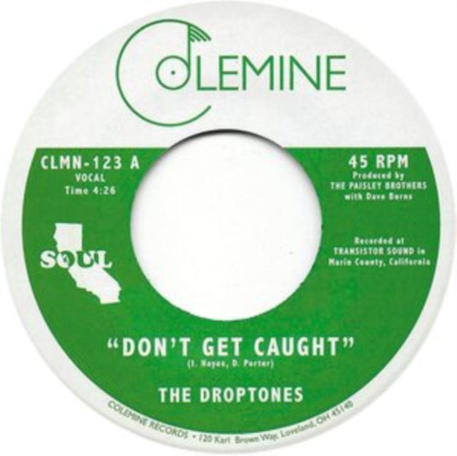 This 7 Inch Vinyl is brand new.Format: 7 Inch VinylThis item's title is: Don't Get Caught / Young BloodArtist: DroptonesLabel: COLEMINE RECORDSBarcode: 659123065016Release Date: 1/1/2014