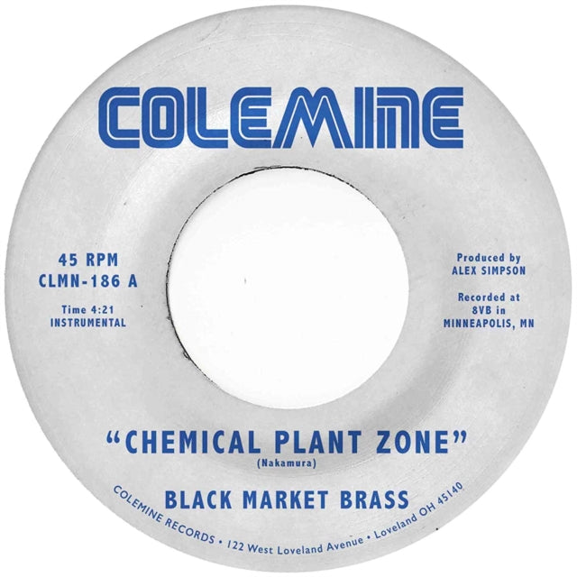 This 7 Inch Vinyl is brand new.Format: 7 Inch VinylMusic Style: SoulThis item's title is: Chemical Plant ZoneArtist: Black Market BrassLabel: COLEMINE RECORDSBarcode: 674862655465Release Date: 5/7/2021