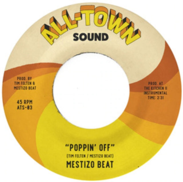 This 7 Inch Vinyl is brand new.Format: 7 Inch VinylMusic Style: Rock & RollThis item's title is: Poppin' OffArtist: Mestizo BeatLabel: ALL-TOWN SOUND/COLEMINE RECORDBarcode: 674862657384Release Date: 3/11/2022