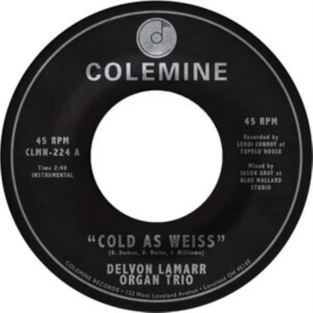 This 7 Inch Vinyl is brand new.Format: 7 Inch VinylMusic Style: Jazz-FunkThis item's title is: Cold As Weiss / Fried SoulArtist: Delvon Organ Trio LamarrLabel: COLEMINE RECORDSBarcode: 674862657810Release Date: 2/4/2022