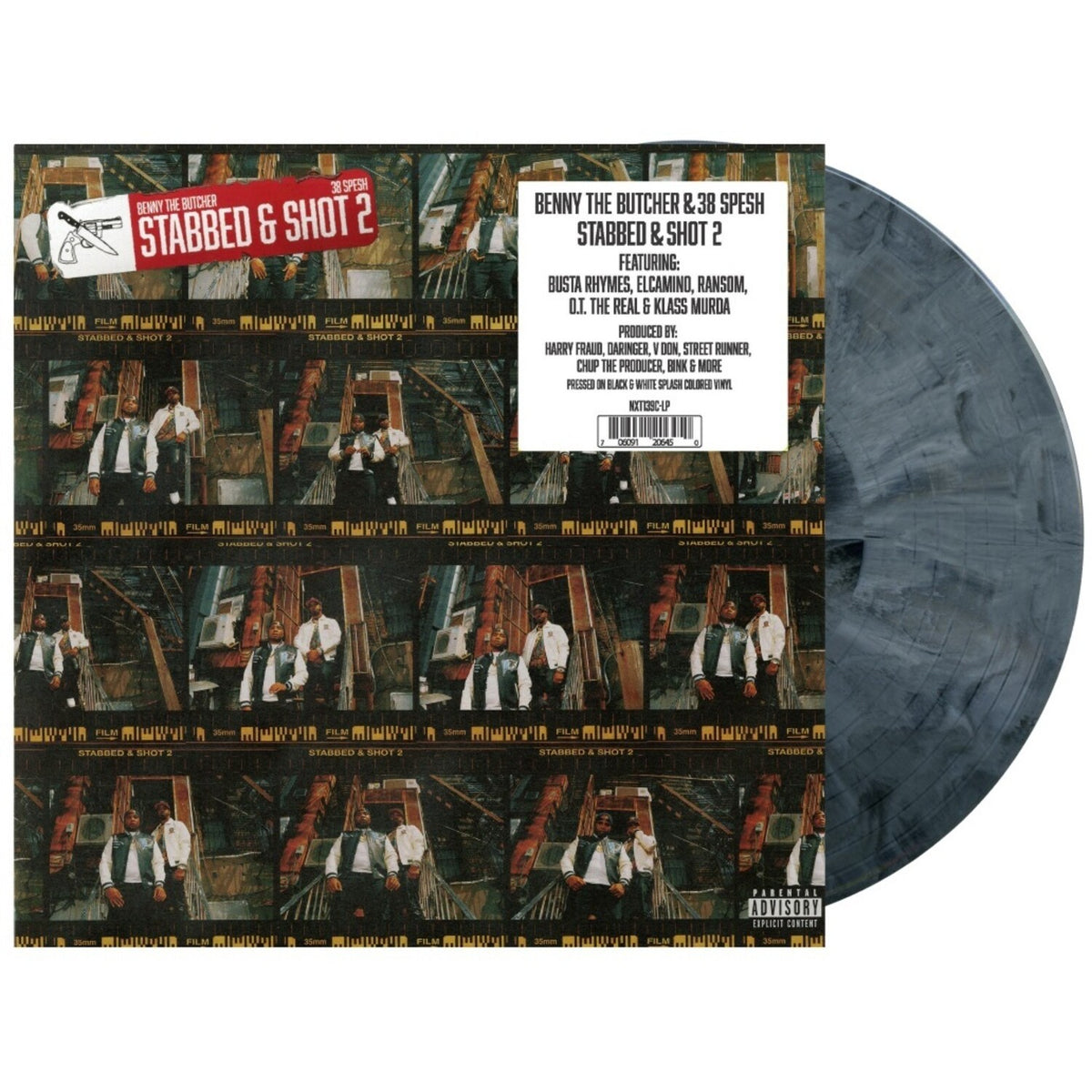 Stabbed & Shot 2 (Black & White Splash LP Vinyl)