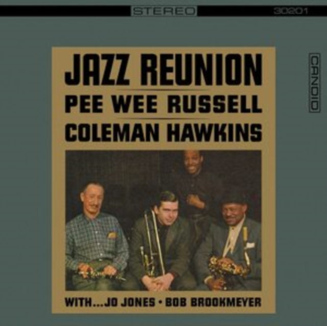 Product Image : This LP Vinyl is brand new.<br>Format: LP Vinyl<br>Music Style: Swing<br>This item's title is: Jazz Reunion (180G)<br>Artist: Coleman Pee Wee; Hawkins Russell<br>Label: CANDID<br>Barcode: 708857302017<br>Release Date: 11/18/2022