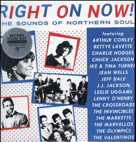 This LP Vinyl is brand new.Format: LP VinylMusic Style: SoulThis item's title is: Right On Now! The Sounds Of Northern Soul (Red White & Blue Swirl LP Vinyl)Artist: Various ArtistsLabel: Rhino Custom ProductsBarcode: 711574828111Release Date: 4/21/2018