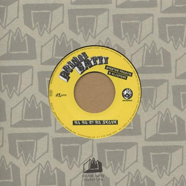This 7 Inch Vinyl is brand new.Format: 7 Inch VinylMusic Style: DancehallThis item's title is: Ba Ba Ri Ba SkankArtist: Fatty PrinceLabel: MR BONGOBarcode: 711969123173Release Date: 8/5/2014