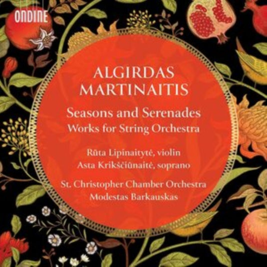 Product Image : This CD is brand new.<br>Format: CD<br>Music Style: Contemporary<br>This item's title is: Seasons & Serenades: Works For String Orchestra<br>Artist: Ruta; Asta Kriksiunaite; St. Christopher Chamber Orchestra Lipinaityte<br>Barcode: 761195139820<br>Release Date: 1/7/2022