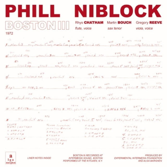 Product Image : This LP Vinyl is brand new.<br>Format: LP Vinyl<br>This item's title is: Boston/Tenor/Index<br>Artist: Phill Niblock<br>Barcode: 769791984882<br>Release Date: 12/22/2023