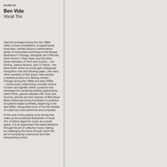 Ben Vida - Vocal Trio - LP Vinyl