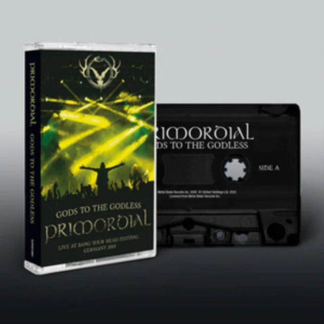 This Music Cassette is brand new.Format: Music CassetteThis item's title is: Gods To The Godless Live At Bang Your HeadArtist: PrimordialBarcode: 803341582002Release Date: 2/10/2023