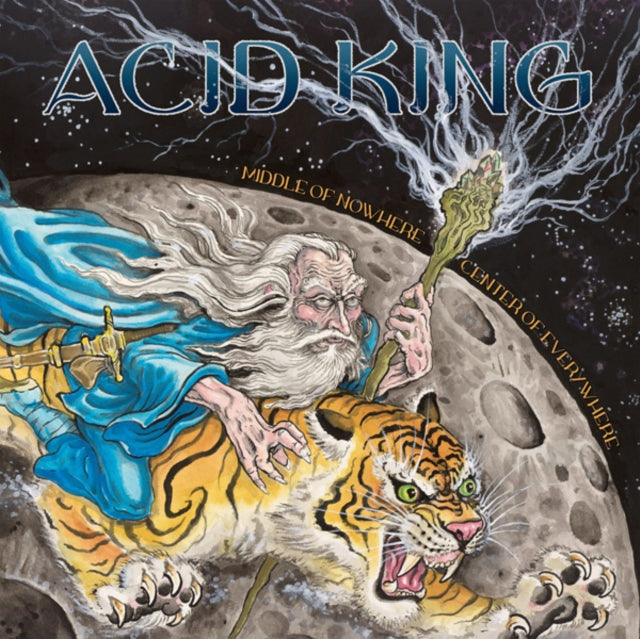 This LP Vinyl is brand new.Format: LP VinylThis item's title is: Middle Of Nowhere, Center Of Everywhere (Transparent Blue Vinyl/2LP/Screen-Printed Side D)Artist: Acid KingBarcode: 803341604124Release Date: 4/20/2024