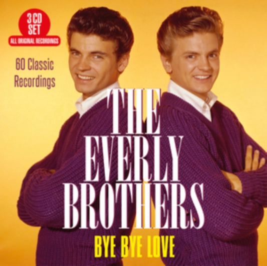 This CD is brand new.Format: CDThis item's title is: Bye Bye Love - 60 Classic Recordings (3CD)Artist: Everly BrothersLabel: BIG 3Barcode: 805520132305Release Date: 6/11/2021