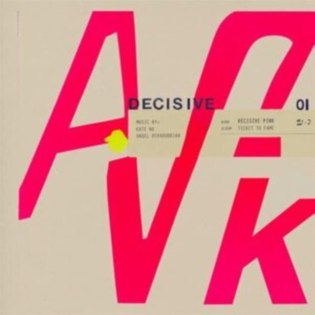 This LP Vinyl is brand new.Format: LP VinylThis item's title is: Ticket To Fame (Pink LP Vinyl)Artist: Decisive PinkBarcode: 809236170699Release Date: 6/9/2023