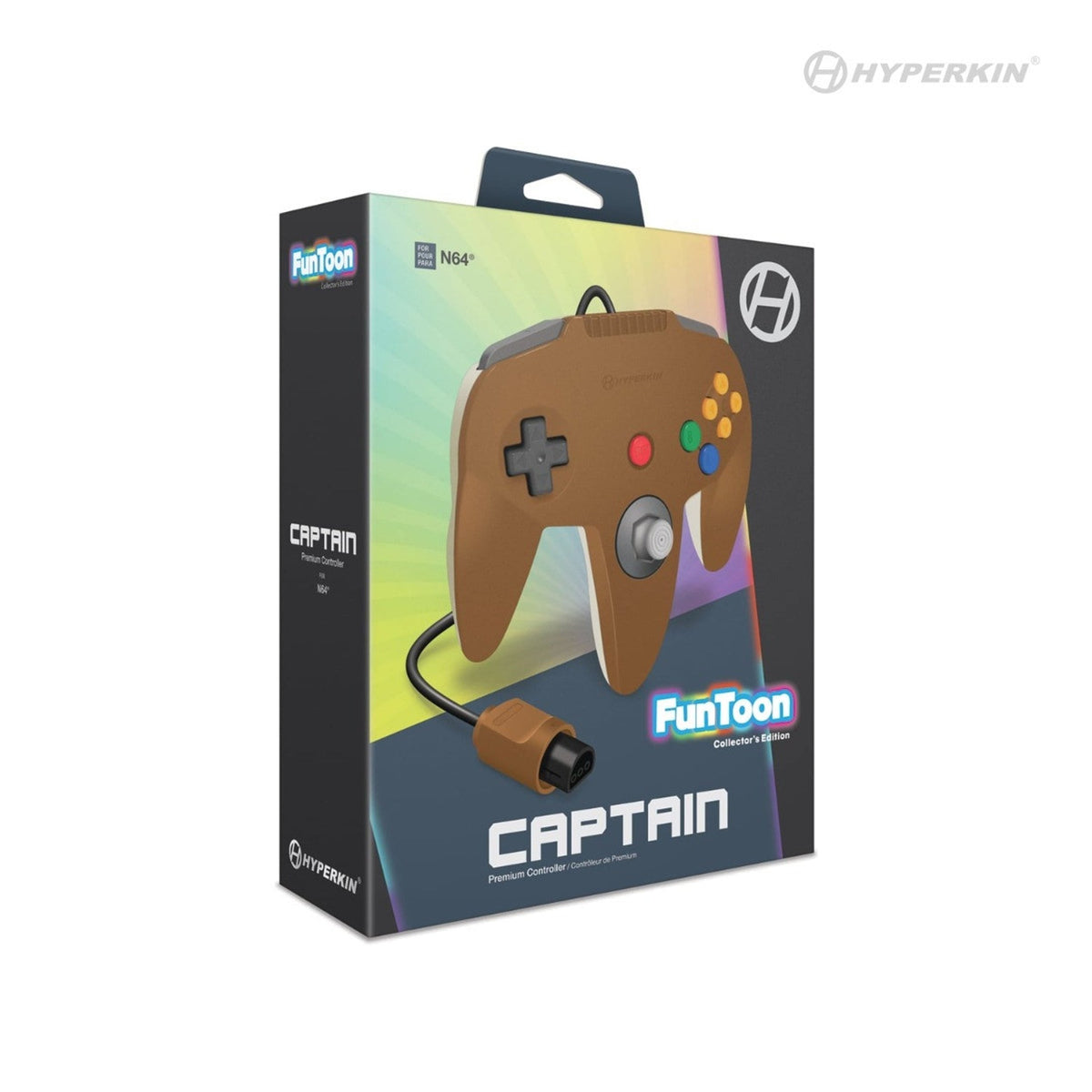 N64 Controller Captain Premium: Hero Brown - Hyperkin