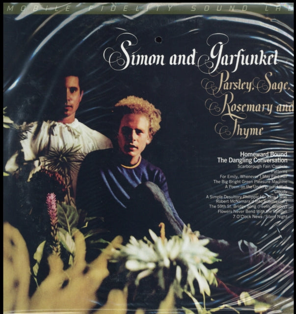 Product Image : This LP Vinyl is brand new.<br>Format: LP Vinyl<br>Music Style: Folk Rock<br>This item's title is: Parsley, Sage, Rosemary & Thyme (180G/Limited)<br>Artist: Simon & Garfunkel<br>Label: MOBILE FIDELITY SOUND LAB<br>Barcode: 821797148412<br>Release Date: 3/8/2019