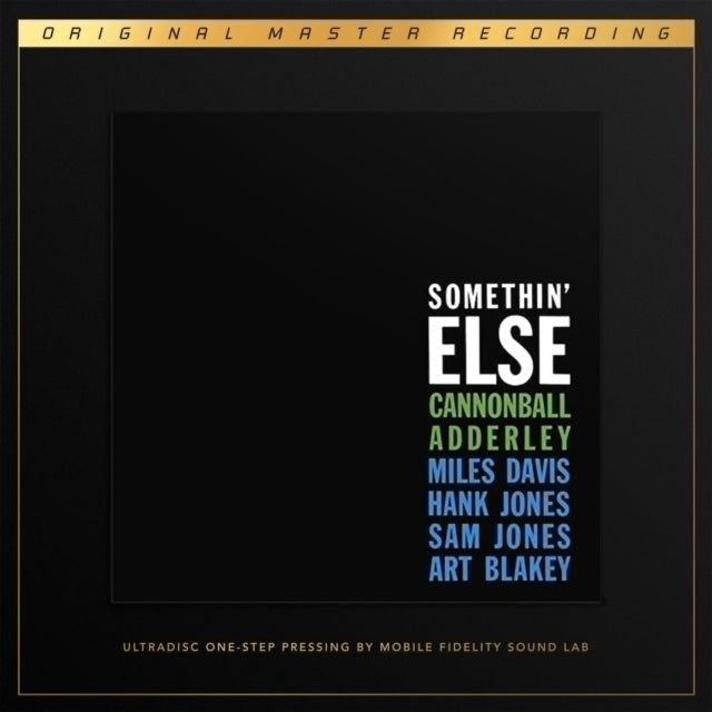 This LP Vinyl is brand new.Format: LP VinylMusic Style: Hard BopThis item's title is: Somethin' Else (2LP/180G/45RPM Supervinyl Ultradisc One-Step/Original Masters/Limited/Numbered)Artist: Cannonball AdderleyLabel: Blue NoteBarcode: 821797202220Release Date: 12/1/2023