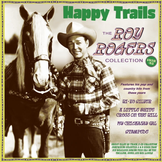 Product Image : This CD is brand new.<br>Format: CD<br>This item's title is: Happy Trails: The Roy Rogers Collection 1938-52 (2CD)<br>Artist: Roy Rogers<br>Label: ACROBAT<br>Barcode: 824046348625<br>Release Date: 10/6/2023