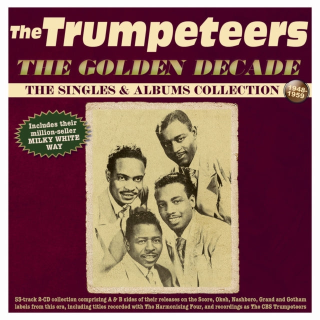 This CD is brand new.Format: CDThis item's title is: Golden Decade: The Singles & Albums Collection 1948-59 (2CD)Artist: TrumpeteersBarcode: 824046354329Release Date: 4/11/2025