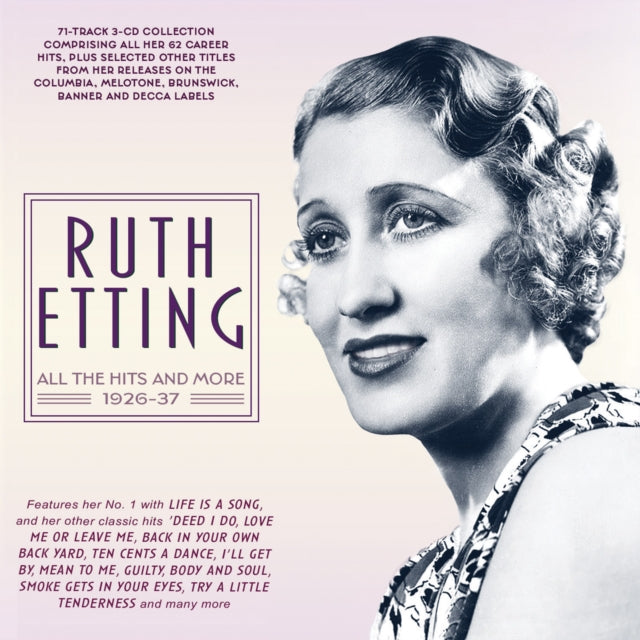 Product Image : This CD is brand new.<br>Format: CD<br>Music Style: Vocal<br>This item's title is: All The Hits & More 1926-37 (3CD)<br>Artist: Ruth Etting<br>Label: Acrobat<br>Barcode: 824046914127<br>Release Date: 1/12/2024