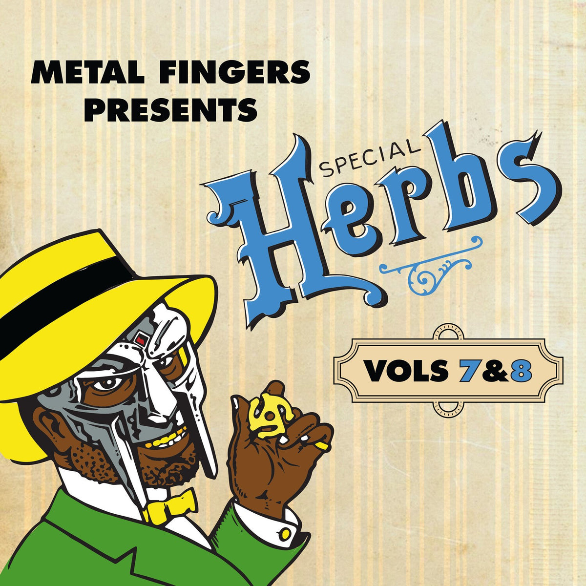 Metal Fingers Presents: Special Herbs Vol. 3 & 4 (2LP/Lemon Yellow Vinyl) & Metal Fingers Presents: Special Herbs Vol. 5 & 6 (2LP/Apple Red Vinyl) & Metal Fingers Presents: Special Herbs Vol. 7 & 8 (2LP/Sly Blue Vinyl)