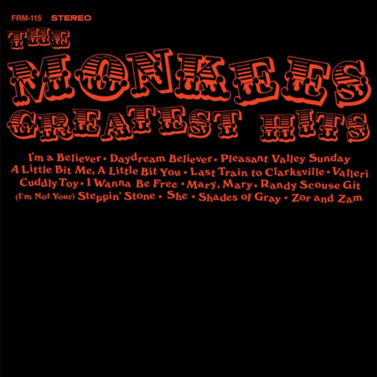 Monkees Greatest Hits (Sunspot Orange Hand Poured Effect LP Vinyl/Limited Edition)