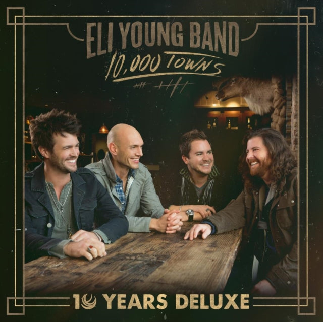 This LP Vinyl is brand new.Format: LP VinylThis item's title is: 10,000 Towns (10 Years Deluxe)(Gold Vinyl/2LP)Artist: Eli Young BandBarcode: 843930107155Release Date: 4/19/2024